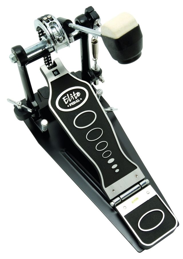 blank The pedal features a business-like twin chain drive set-up.